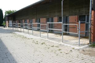 Auslauf der Einzelboxen 